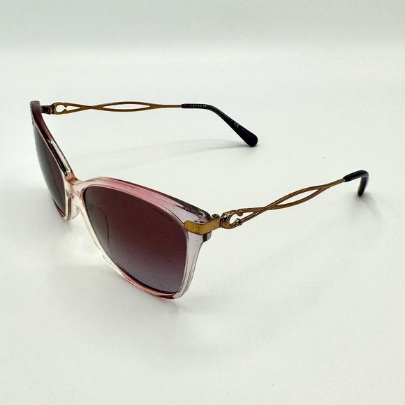 Coach Accessories - NWT COACH Women's Sunglasses HC 8316 Gradient Transparent Violet